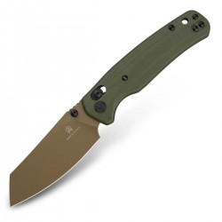 Nóż składany Bestechman Cicada's Wing OD Green G10, Gold Painted 10Cr15MoV (BMK06C)