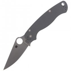 Nóż składany Spyderco Para Military 2 G-10 Dark Gray Maxamet Plain (C81GPDGY2)