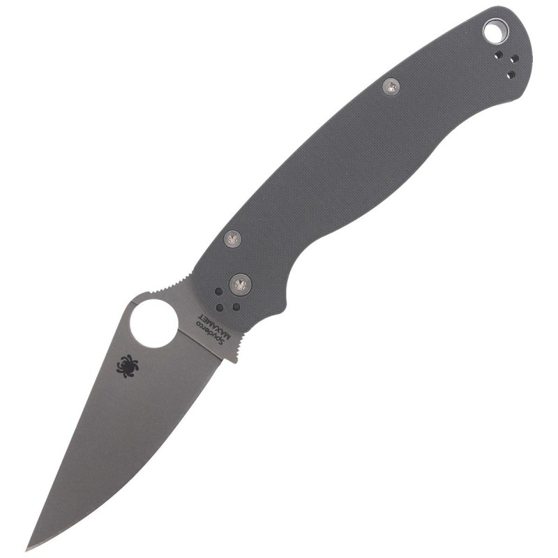 Nóż składany Spyderco Para Military 2 G-10 Dark Gray Maxamet Plain (C81GPDGY2)