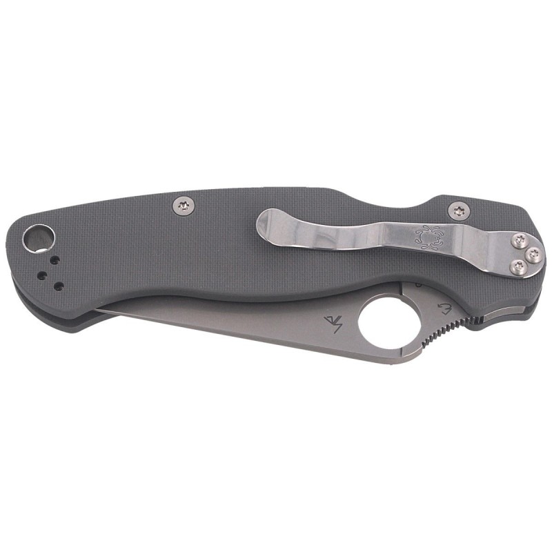 Nóż składany Spyderco Para Military 2 G-10 Dark Gray Maxamet Plain (C81GPDGY2)