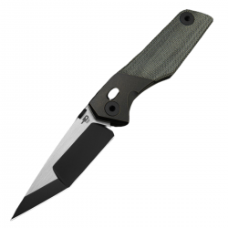 Nóż składany Bestech Cetus Black Bronze Titanium / Black Canvas Micarta, Black PVD / Satin M390 by Poltergeistworks (BT2304A)