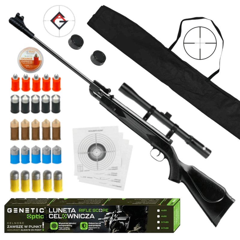   Wiatrówka B2-4p kal. 4,5mm - Zestaw z Lunetą i pokrowcem - 1 - Karabinki sprężynowe