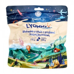 Żywność liofilizowana Lyommy Wołowina w piwie z grzybami...