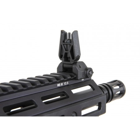 Karabinek ASG Specna Arms Daniel Defense® RIS III 12.5'' SA-P28 Prime™ Aster II ETU z silnikiem bezszczotkowym Czarny