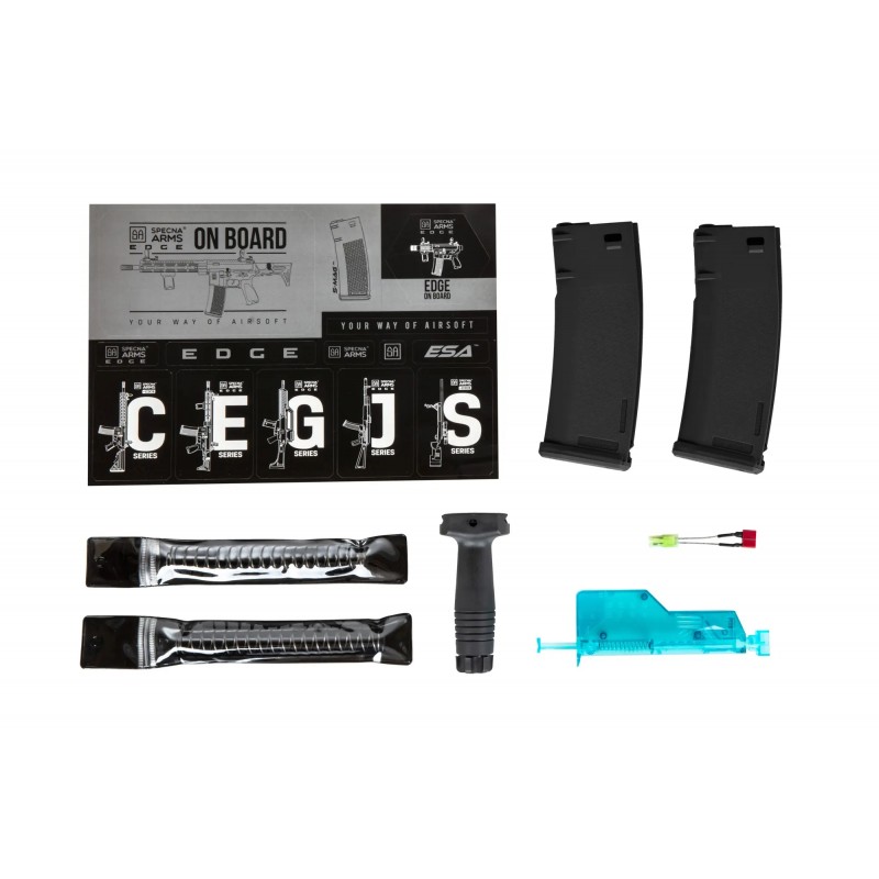 Karabinek ASG Specna Arms Daniel Defense® MK18 SA-P19 Prime™ Aster II ETU z silnikiem bezszczotkowym Czarny