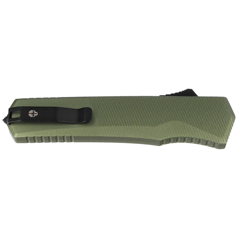Nóż automatyczny OTF Tekto A5 Spry D/P OD Green Aluminium, Black CPM S35VN