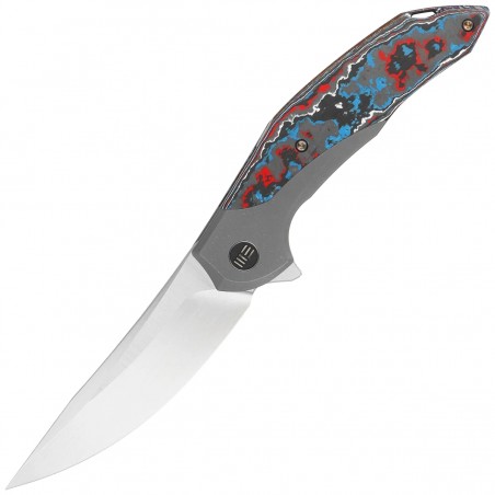 Nóż składany WE Knife Merata LE No ???/310 Titanium / Nebula Fat Carbon Fiber, Hand Rubbed Satin CPM 20CV by Anton Tkachenko (WE Nóż składany WE Knife Merata LE No ???/310 Titanium / Nebula Fat Carbon Fiber, Hand Rubbed Satin CPM 20CV by Anton Tkachenko (WE