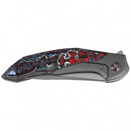 Nóż składany WE Knife Merata LE No ???/310 Titanium / Nebula Fat Carbon Fiber, Hand Rubbed Satin CPM 20CV by Anton Tkachenko (WE Nóż składany WE Knife Merata LE No ???/310 Titanium / Nebula Fat Carbon Fiber, Hand Rubbed Satin CPM 20CV by Anton Tkachenko (WE