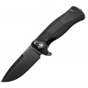 Nóż składany LionSteel SR11A Black Aluminum, Black Sleipner by Molletta (SR11A BB)