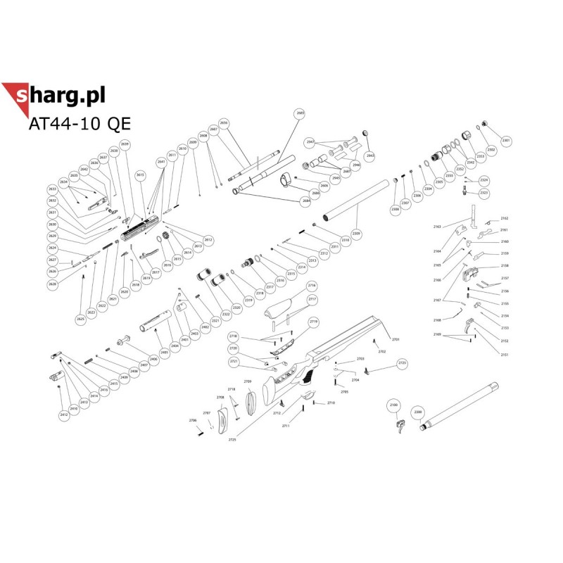 Lufa wiatrówka PCP Hatsan BT65, AT44 LONG, AT44-10QE, Airmax, Bullboss, Nova 5.5 mm