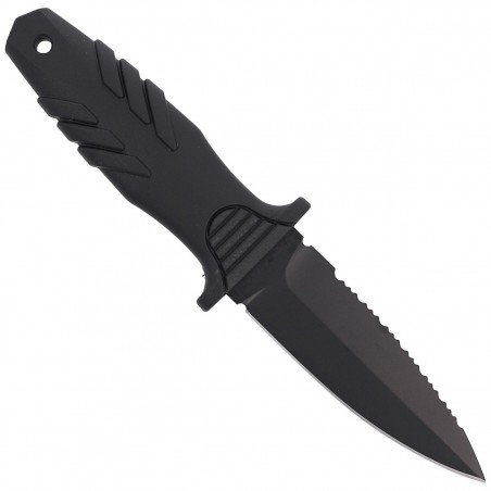 Nóż nurkowy Fox Tactical Elementum Dagger PP+TPE Black, Black Blade (FX-647 S) Nóż nurkowy Fox Tactical Elementum Dagger PP+TPE Black, Black Blade (FX-647 S)