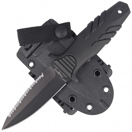 Nóż nurkowy Fox Tactical Elementum Dagger PP+TPE Black, Black Blade (FX-647 S) Nóż nurkowy Fox Tactical Elementum Dagger PP+TPE Black, Black Blade (FX-647 S)