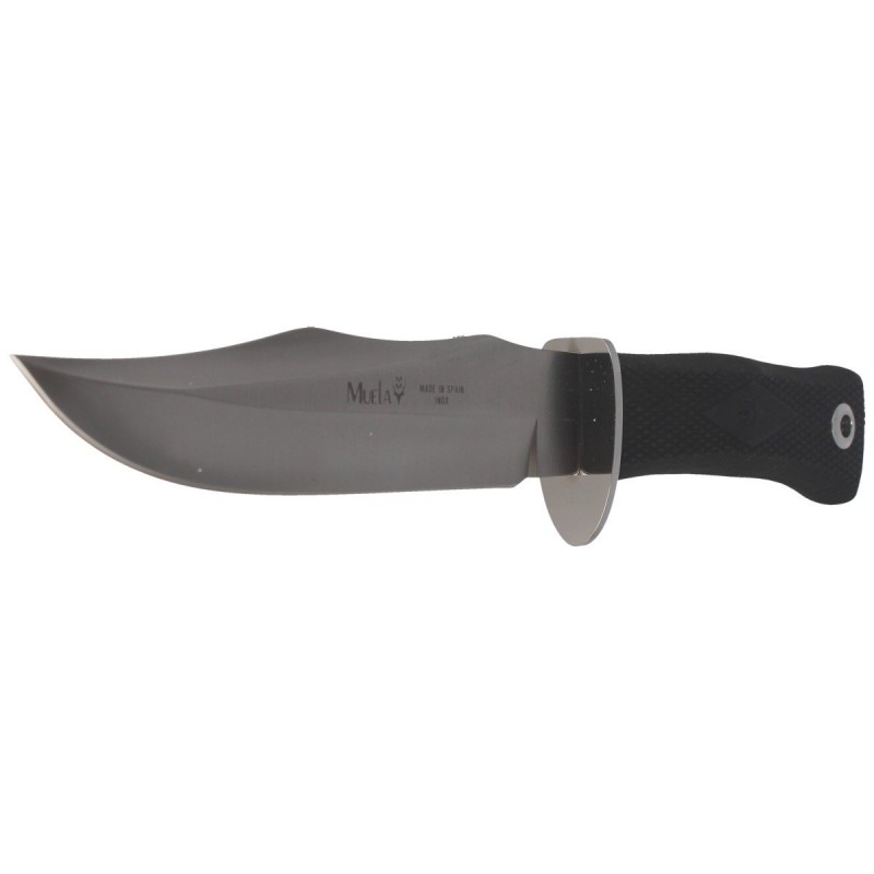 Nóż Muela 21733-G Black Rubber, Satin X50CrMoV15