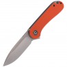 Nóż składany CIVIVI Elementum Flipper Orange G10, Satin Finish (C907R)