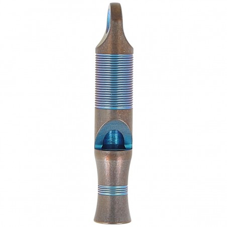 Gwizdek sygnalizacyjny We Knife Blue Titanium z linką Paracord (A-05BP)