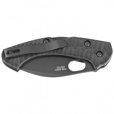Nóż składany Fox Zero 2.0 Desert Warrior Black FRN, Black Top Shield Becut by Jens Ansø (FX-311 B)