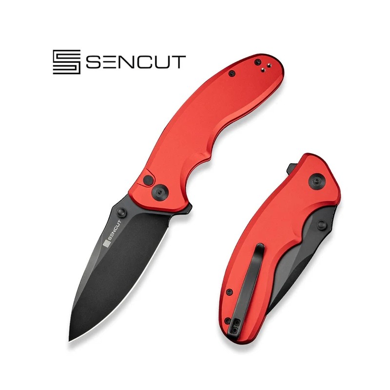 Nóż składany Sencut Cybrix Red Aluminium, Black 9Cr18MoV (S23098A-3)