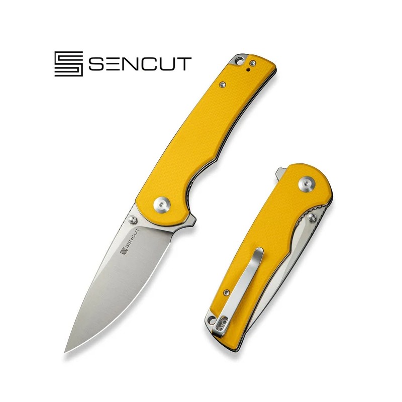 Nóż składany Sencut Praktisk Yellow G10, Satin 9Cr18MoV (S24019-2)