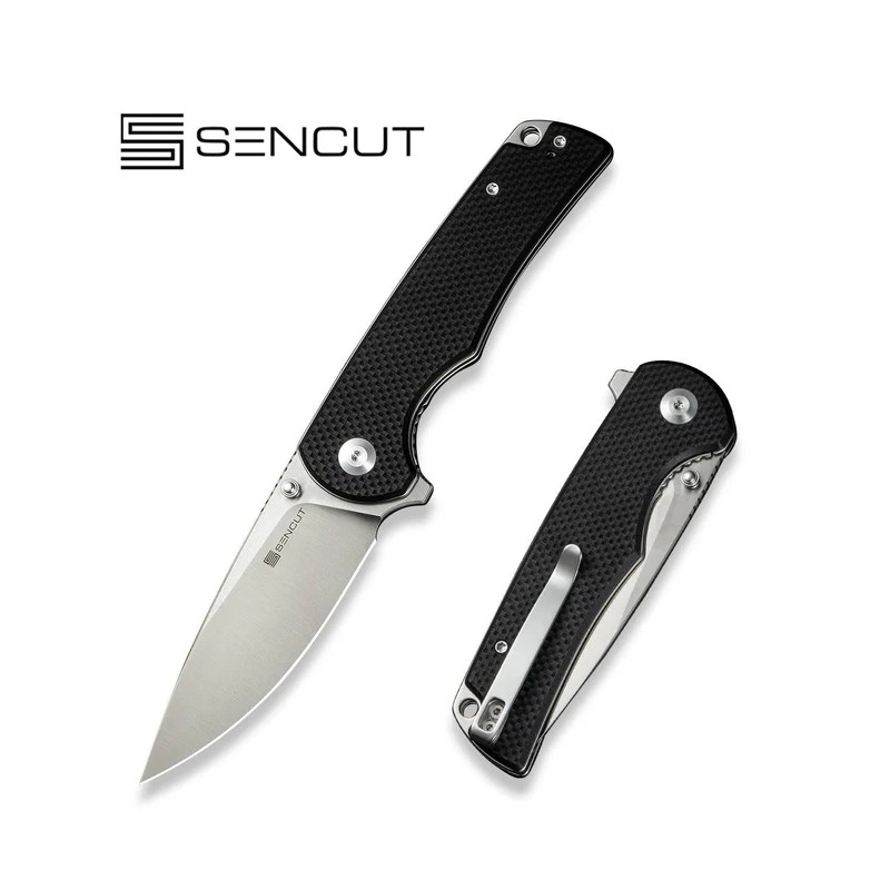 Nóż składany Sencut Praktisk Black G10, Satin 9Cr18MoV (S24019-1)