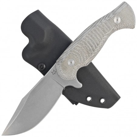 Nóż Fox Eastwood Tiger OD Green Canvas Micarta, Stonewashed Niolox by Gudy Van Poppel (FX-106 MIOD) Nóż Fox Eastwood Tiger OD Green Canvas Micarta, Stonewashed Niolox by Gudy Van Poppel (FX-106 MIOD)