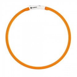 Obroża led dla psa Flamingo Nera pomarańczowa 16 mm