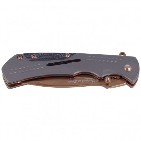 Nóż składany Martinez Albainox Grey/Black Steel/G10, Titanium Coated (18138) Nóż składany Martinez Albainox Grey/Black Steel/G10, Titanium Coated (18138)