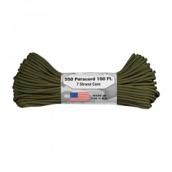 Paracord Atwood Rope MFG 550-7 4mm 30,48m oliwkowy