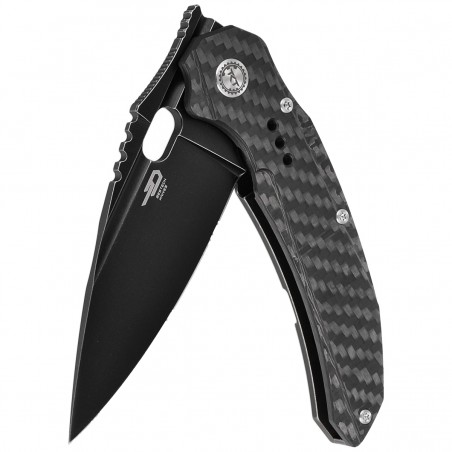 Nóż składany Bestech Exploit Black Titanium/CF, Black Stonewashed CPM S35VN by Todd Knife and Tool (BT2005G) Nóż składany Bestech Exploit Black Titanium/CF, Black Stonewashed CPM S35VN by Todd Knife and Tool (BT2005G)