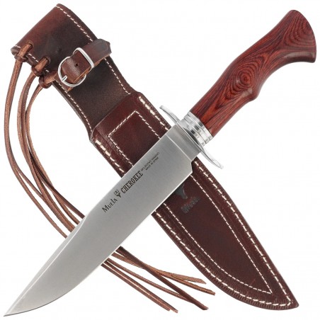Nóż Muela Cherokee-19R Red Pakka Wood, Satin X50CrMoV15 Nóż Muela Cherokee-19R Red Pakka Wood, Satin X50CrMoV15