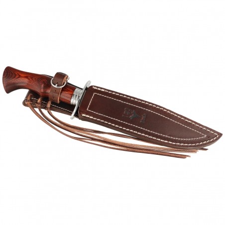 Nóż Muela Cherokee-19R Red Pakka Wood, Satin X50CrMoV15 Nóż Muela Cherokee-19R Red Pakka Wood, Satin X50CrMoV15