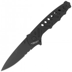 Nóż składany Extrema Ratio Caimano Nero N.A. Black Aluminium, Black MIL-C N690 (04.1000.0166/BLK)