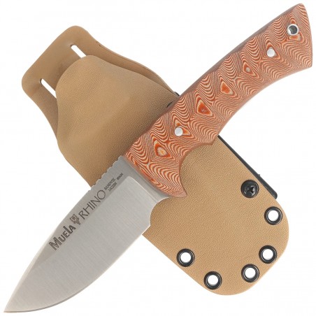Nóż Muela Rhino-10SV.C/K Brown Canvas Micarta, Satin X50CrMoV15 Nóż Muela Rhino-10SV.C/K Brown Canvas Micarta, Satin X50CrMoV15