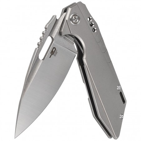 Nóż składany Bestech Shodan Grey Titanium, Stonewashed / Satin CPM S35VN by Todd Knife and Tool (BT1910A) Nóż składany Bestech Shodan Grey Titanium, Stonewashed / Satin CPM S35VN by Todd Knife and Tool (BT1910A)