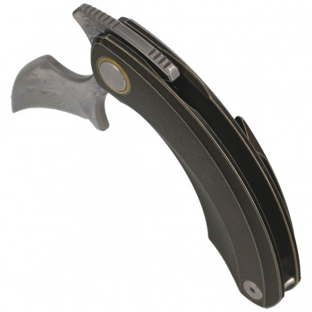 Nóż składany Bestech Strelit Bronze Stonewashed Titanium, Damascus by Ostap Hel (BT2103J) Nóż składany Bestech Strelit Bronze Stonewashed Titanium, Damascus by Ostap Hel (BT2103J)