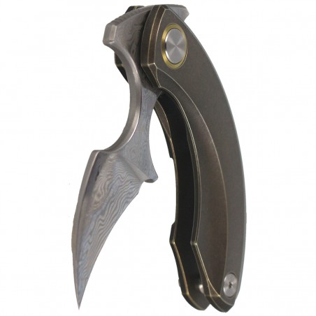 Nóż składany Bestech Strelit Bronze Stonewashed Titanium, Damascus by Ostap Hel (BT2103J) Nóż składany Bestech Strelit Bronze Stonewashed Titanium, Damascus by Ostap Hel (BT2103J)