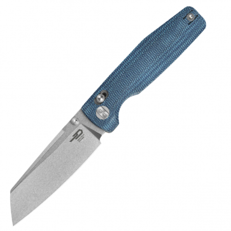 Nóż składany Bestech Slasher Blue Micarta, Stonewashed D2 (BG56C-1) Nóż składany Bestech Slasher Blue Micarta, Stonewashed D2 (BG56C-1)