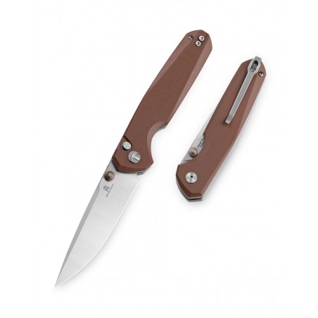 Nóż składany Bestechman Velix Brown G10, Stonewashed/Satin 14C28N by Ostap Hel (BMK07B) Nóż składany Bestechman Velix Brown G10, Stonewashed/Satin 14C28N by Ostap Hel (BMK07B)