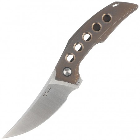 Nóż składany Reate Velocity Bronze Titanium, Belt Satin Elmax by Tashi Bharucha Nóż składany Reate Velocity Bronze Titanium, Belt Satin Elmax by Tashi Bharucha