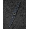 Nóż składany Bestech Prydwen Black Titanium/Regular Carbon Fiber, Black PVD MagnaCut by Kombou (BT2409D)