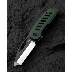Nóż składany Bestech Explorer Green G10, Satin/Black D2 (BG37B)