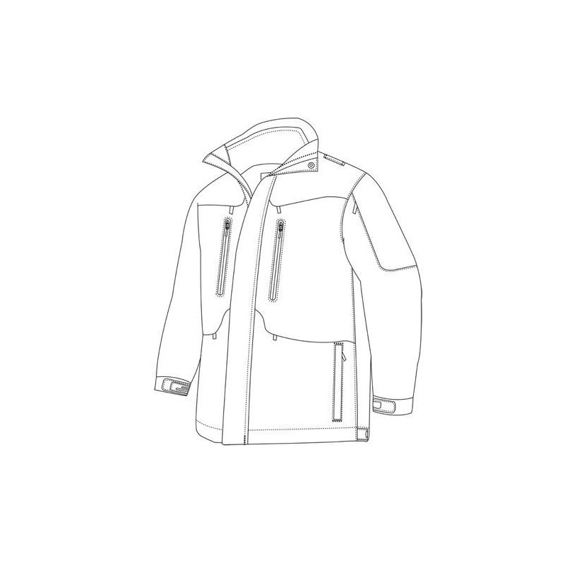 Parka Tru-Spec 24-7 Series Weathershield 3-in-1 Black - 2470