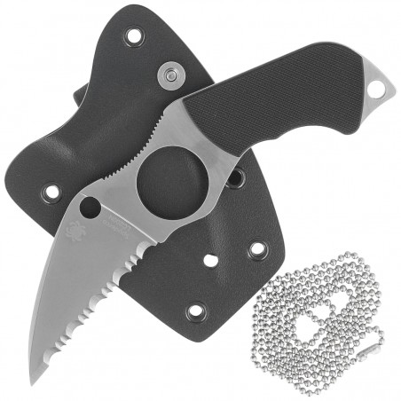 Nóż Spyderco Swick 6 Small Black G10, Wharncliffe Serrated LC200N by Sal Glesser (FB14S6) Nóż Spyderco Swick 6 Small Black G10, Wharncliffe Serrated LC200N by Sal Glesser (FB14S6)