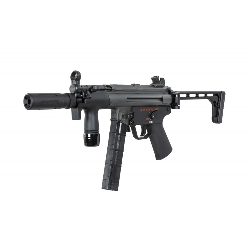 Pistolet maszynowy ASG BOLT Airsoft SWAT K (B.R.S.S) z atrapą tłumika dźwięku