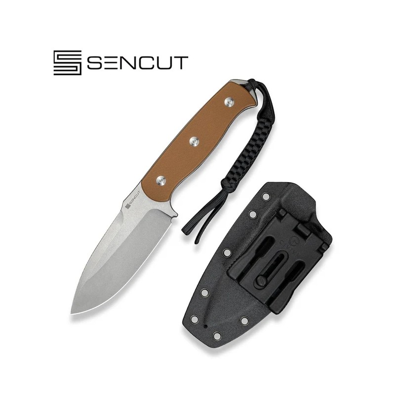 Nóż SENCUT Toxodon Brown G10, Stonewashed 9Cr18MoV (S24036-3)