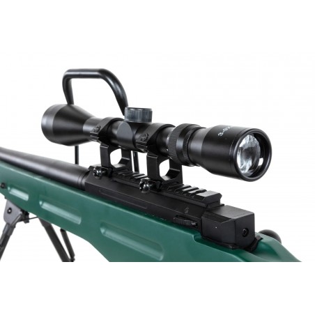 Karabin snajperski ASG Snow Wolf SW-98 z dwójnogiem, lunetą i tłumikiem Karabin snajperski ASG Snow Wolf SW-98 z dwójnogiem, lunetą i tłumikiem