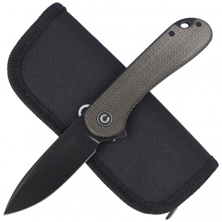 Nóż składany CIVIVI Elementum Flipper Green Micarta, Black Stonewashed (C907Z) Nóż składany CIVIVI Elementum Flipper Green Micarta, Black Stonewashed (C907Z)