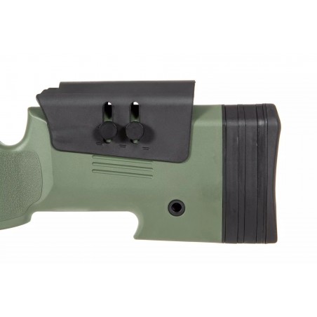 Replika karabinu wyborowego SA-S02 CORE™ High Velocity z lunetą i dwójnogiem - oliwkowa Replika karabinu wyborowego SA-S02 CORE™ High Velocity z lunetą i dwójnogiem - oliwkowa
