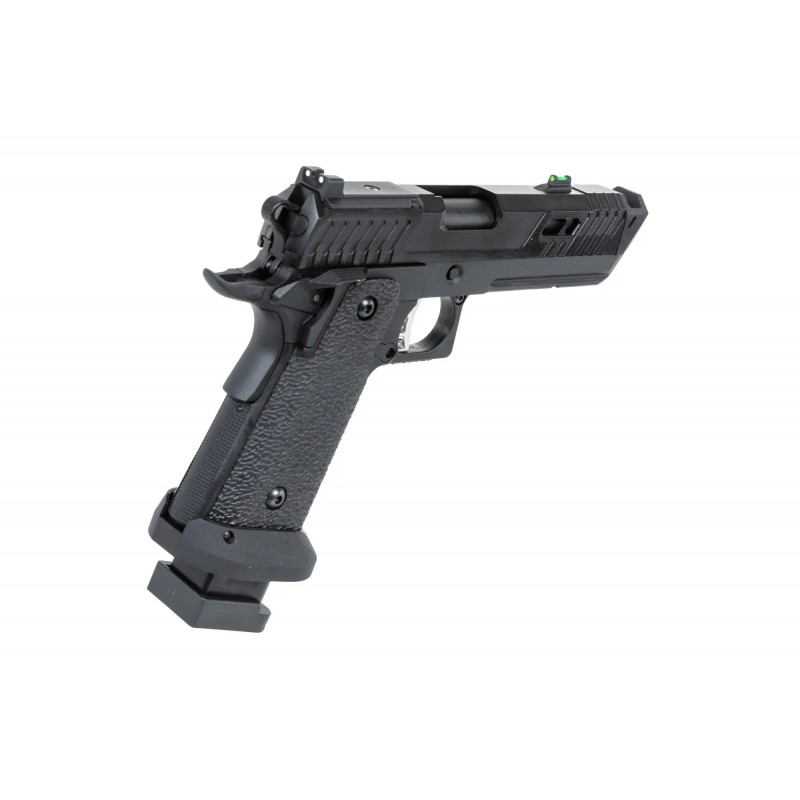 Pistolet ASG SRC Dark Viper DUAL POWER z walizką transportową i magazynkiem CO2 Czarny