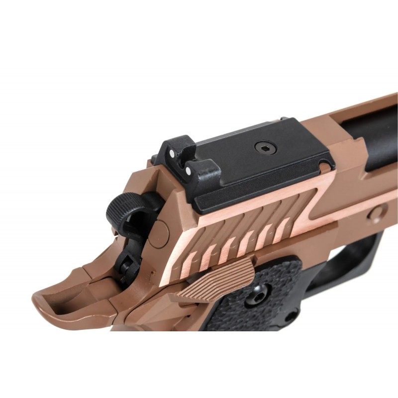 Pistolet ASG SRC Sahara Viper DUAL POWER z magazynkiem CO2 Flat Dark Earth