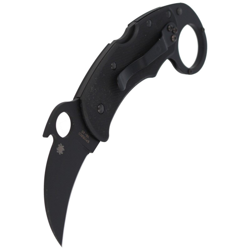 Nóż składany Spyderco Karambit Karahawk G-10 All Black (C170GBBKP)